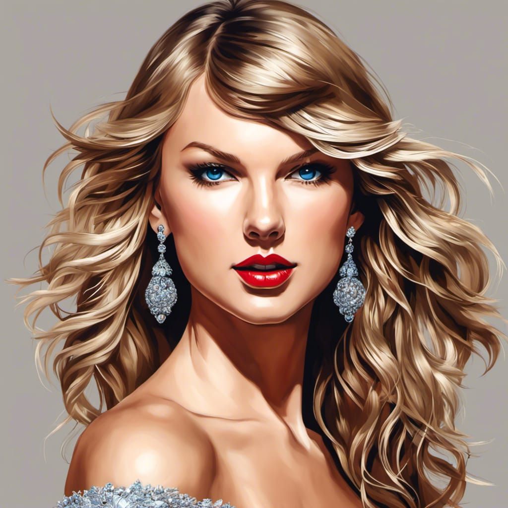 Taylor Swift Brushing Off The Haters, by artist "MAPPA", Hea...
