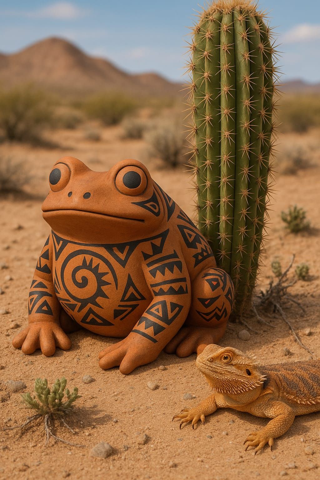 Pueblo Frog and Friend