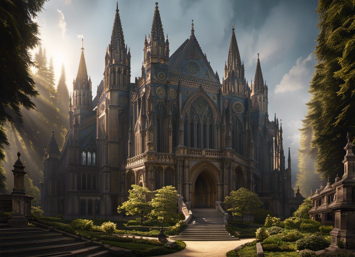 Grand Gothic Cathedral.   by @Aktaion _AIM