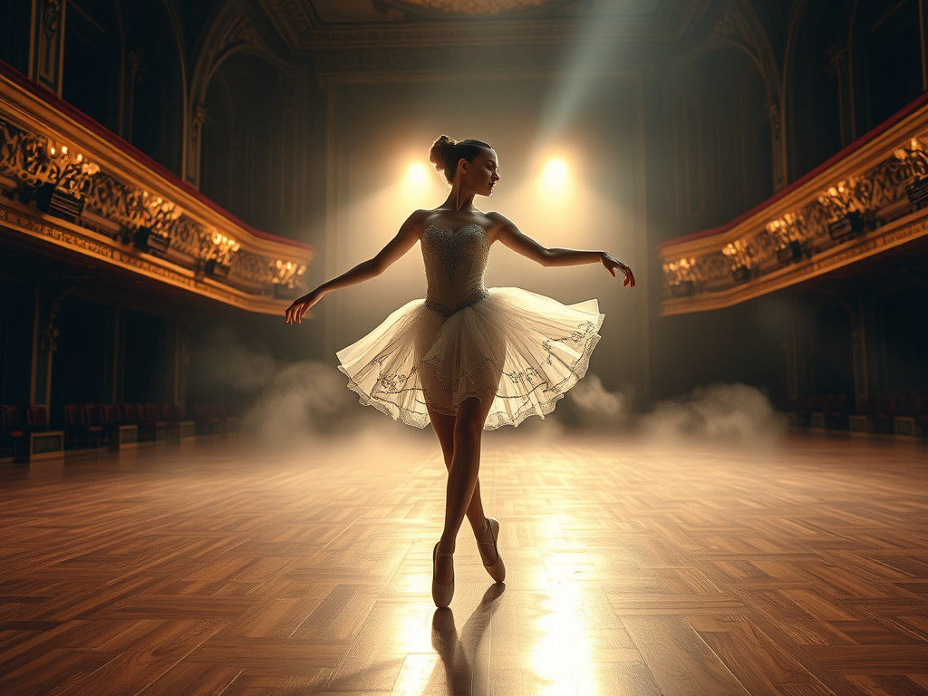 a beautiful, graceful, dancing ballet dancer: hyperrealism: hyperdetailed: unreal engine 5: HDR: 16k ...  by @LTSings