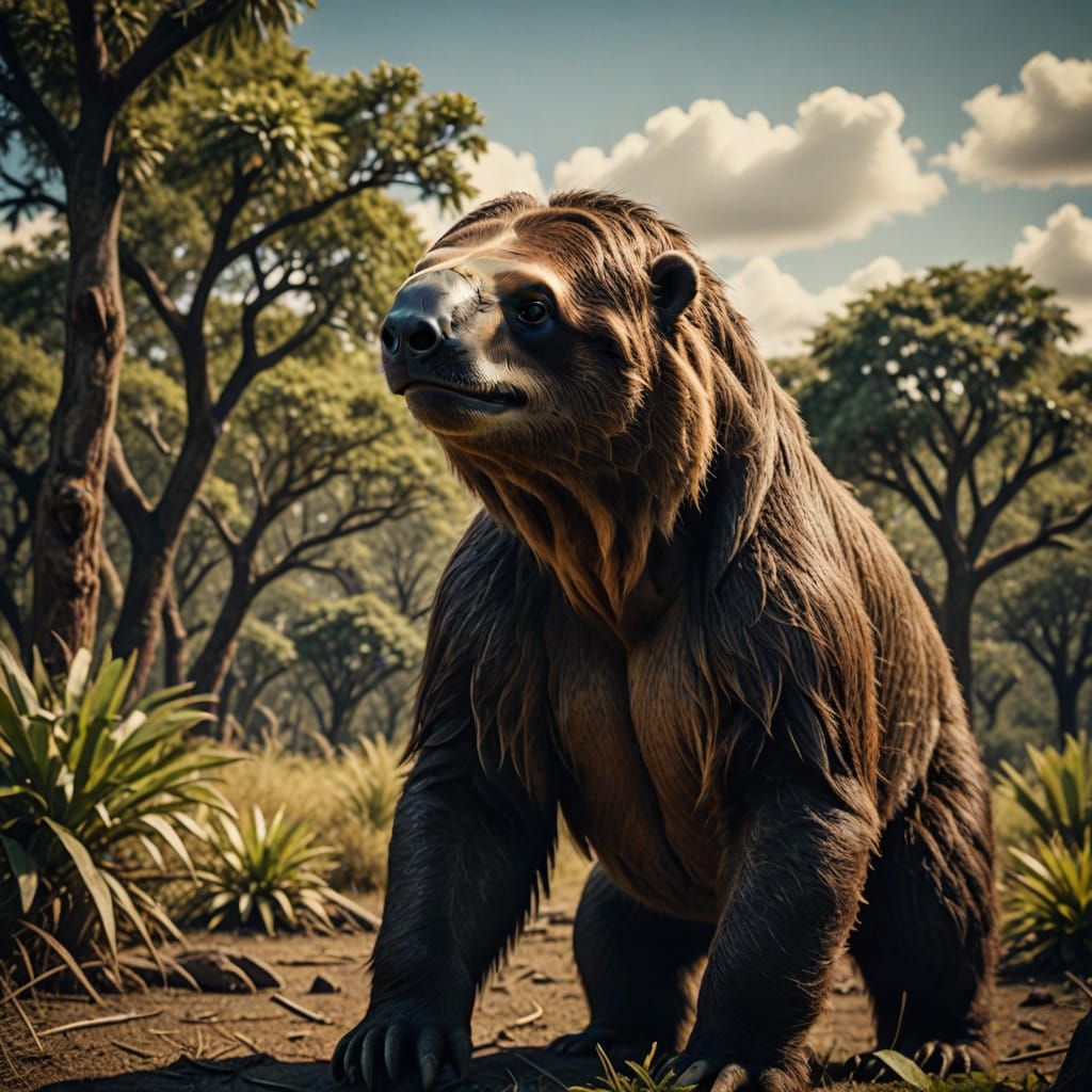 Megatherium (Giant sloth)  by @Dorian