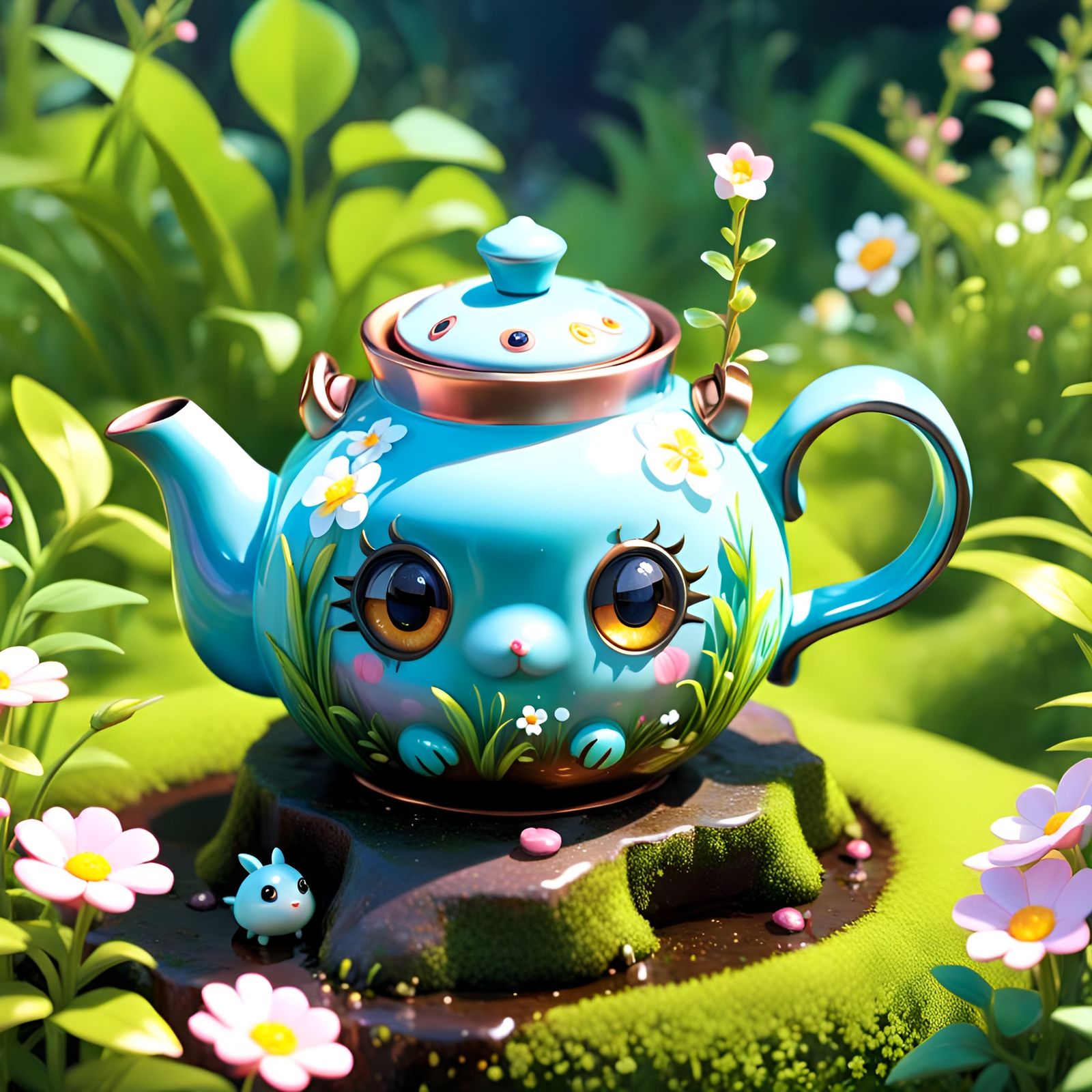 I'm a little teapot, short and stout!  by @Lunarelle