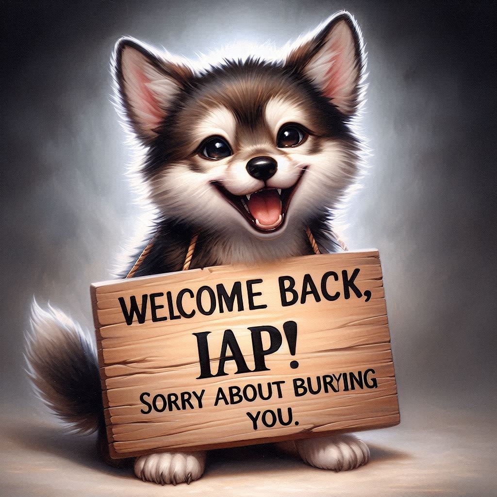 Oops, better dig that back up! 😄