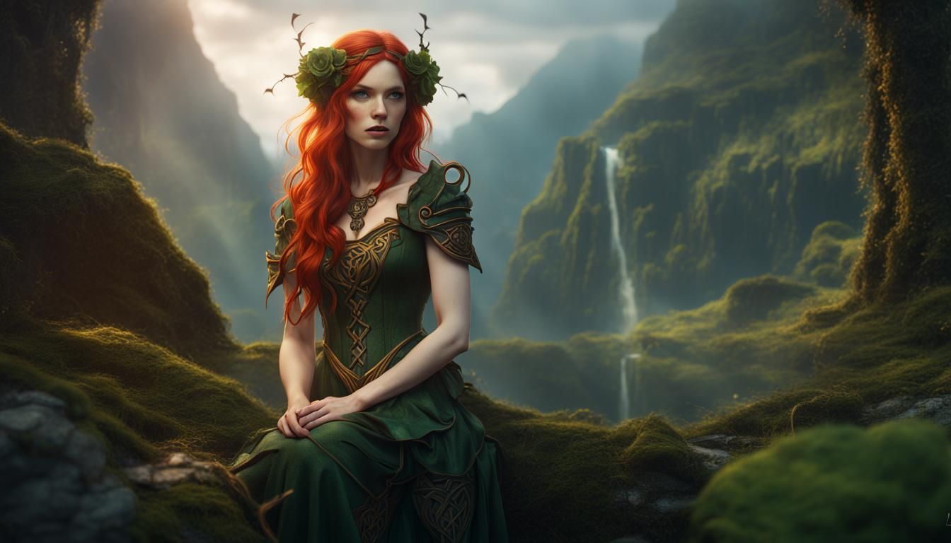 Irish Celtic Redhead - AI Generated Artwork - NightCafe Creator