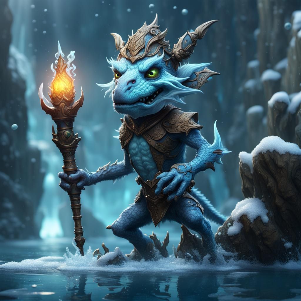 Aquatic icey kobold