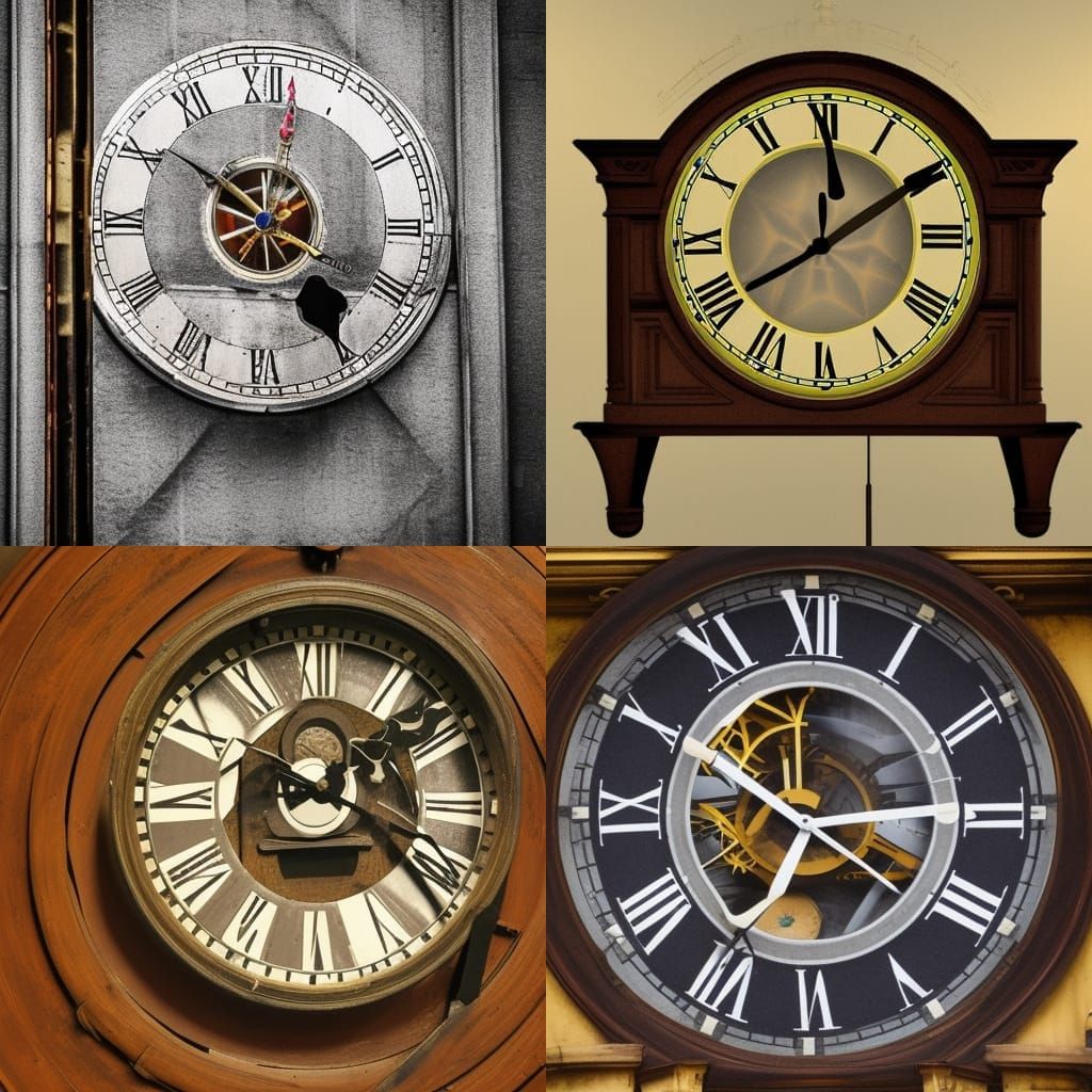 Stuck inside a clock AI Generated Artwork NightCafe Creator