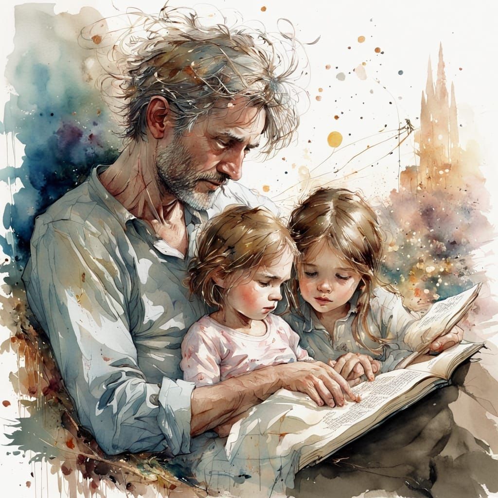 Bedtime stories   by @Fraui