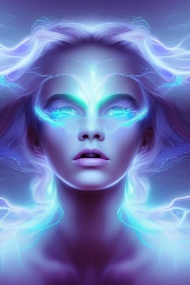 Electrical goddess - AI Generated Artwork - NightCafe Creator