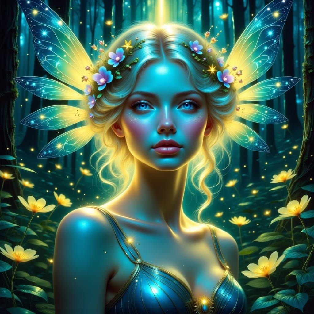 <lora:BioluminescentFlux:1.0>  