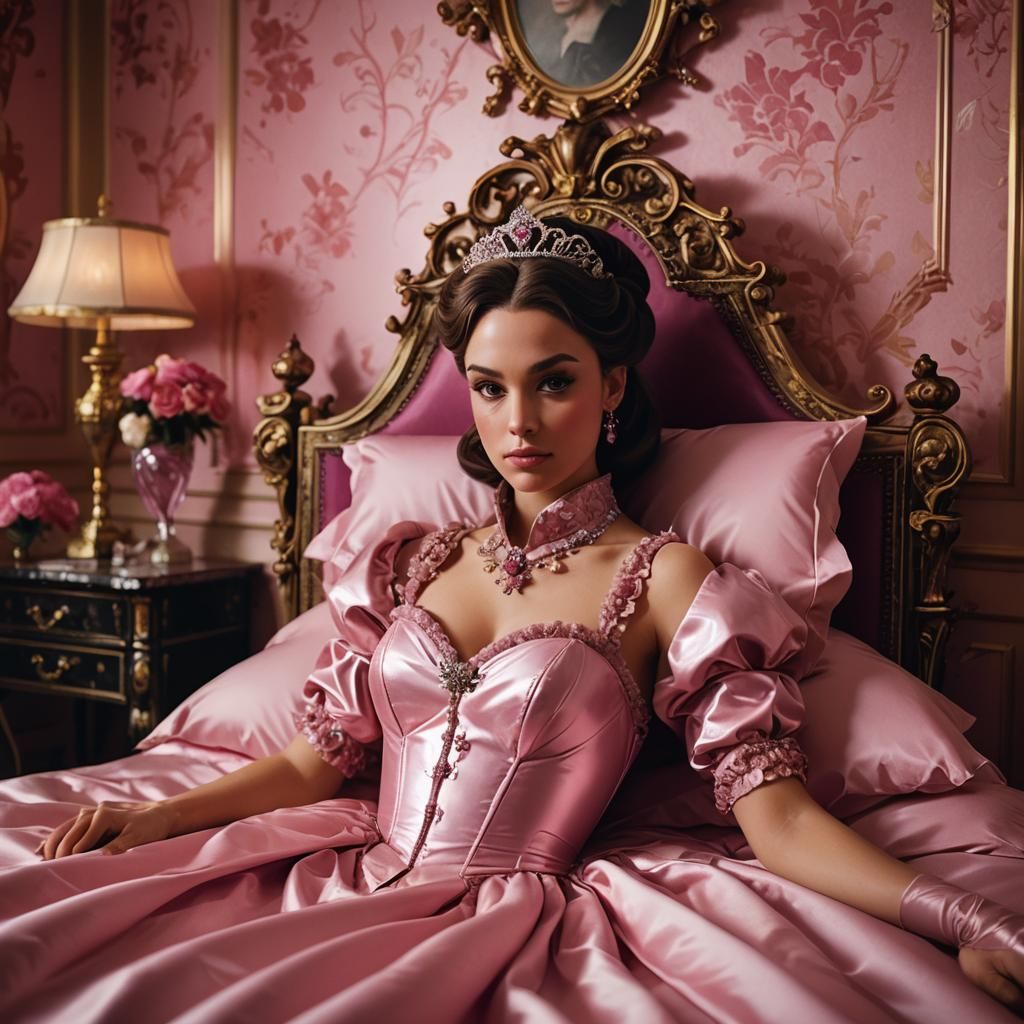 Princess in Boudoir: Cinematic Film Still