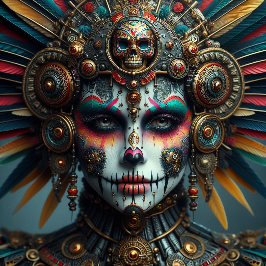 Aztec princess portrait