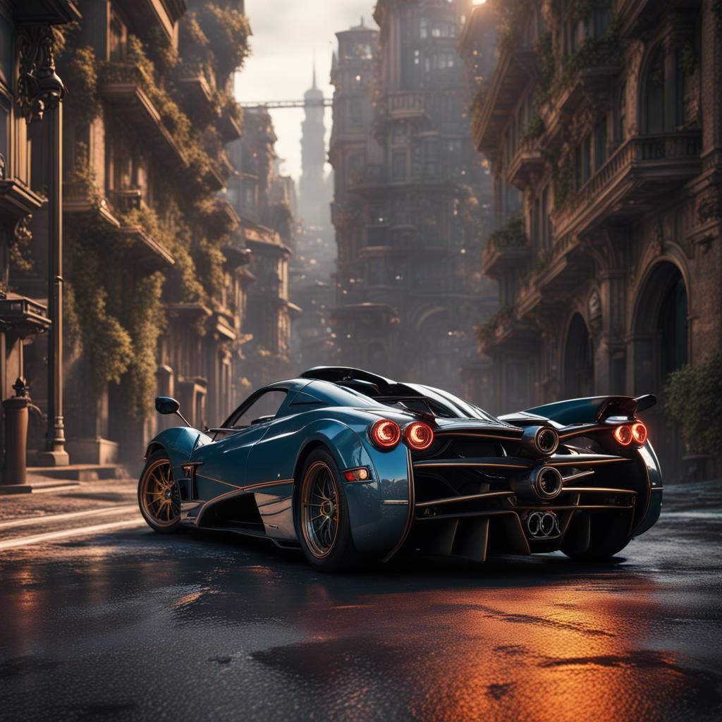 Pagani in the city - AI Generated Artwork - NightCafe Creator