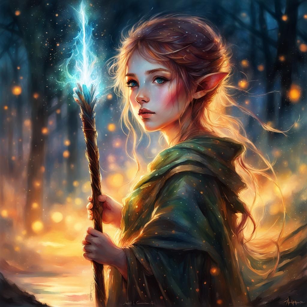 Young Wood Elf - AI Generated Artwork - NightCafe Creator