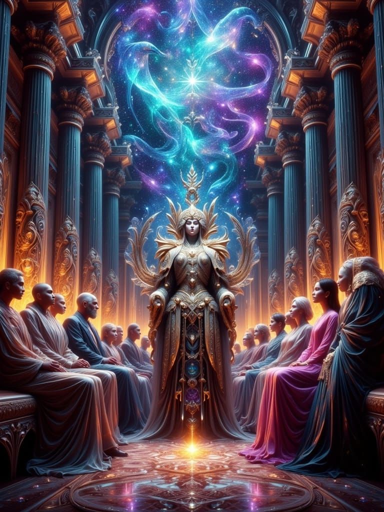 The Queen of Ethereal Wisdom Begins the Ritual of Colors