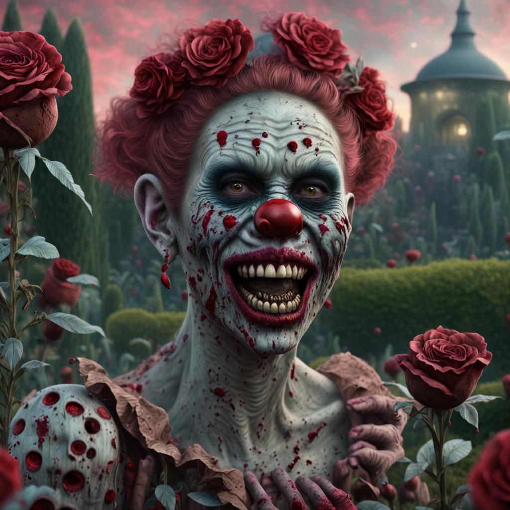 Zombie Monkey Monster Clown Woman