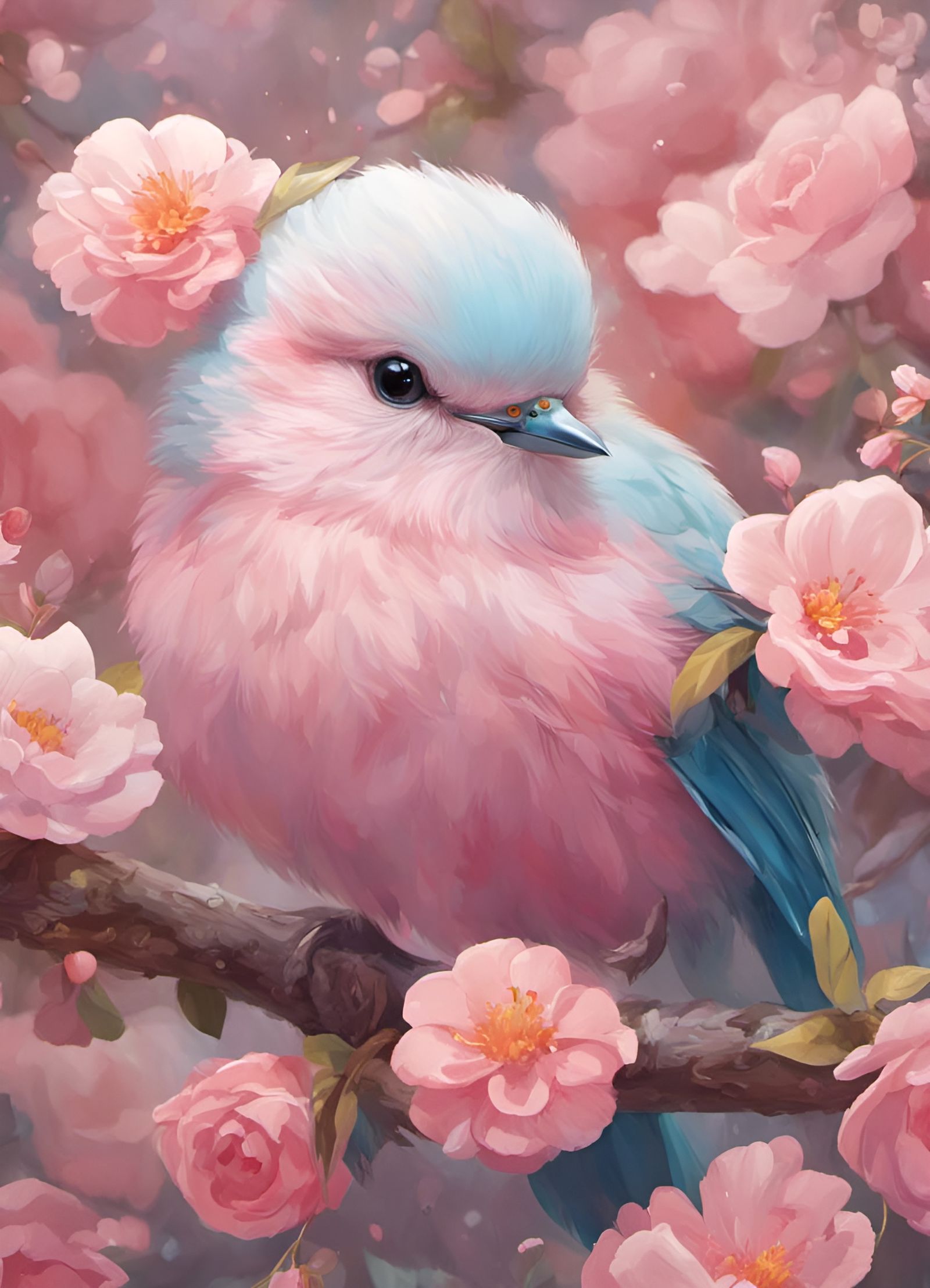 A Pink Baby Bird