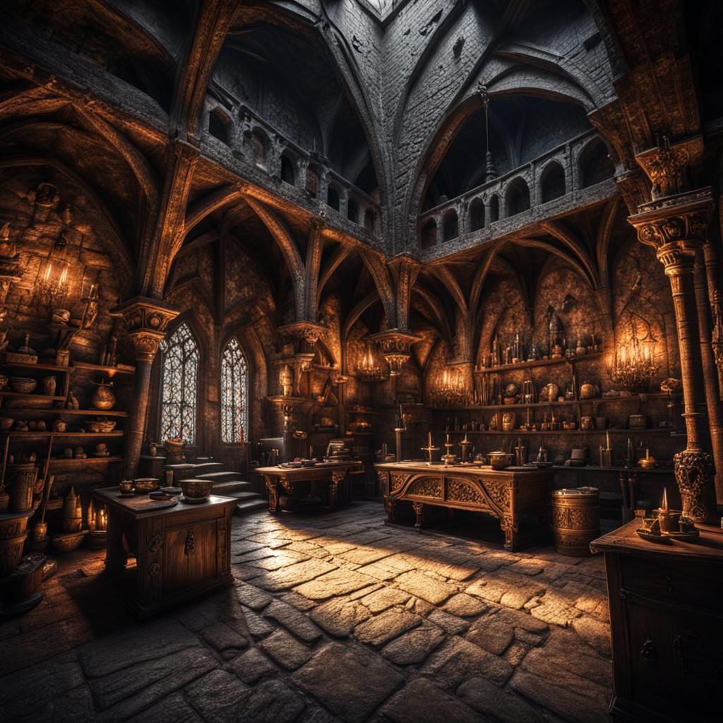 Medieval Lair  by @Elven Maiden