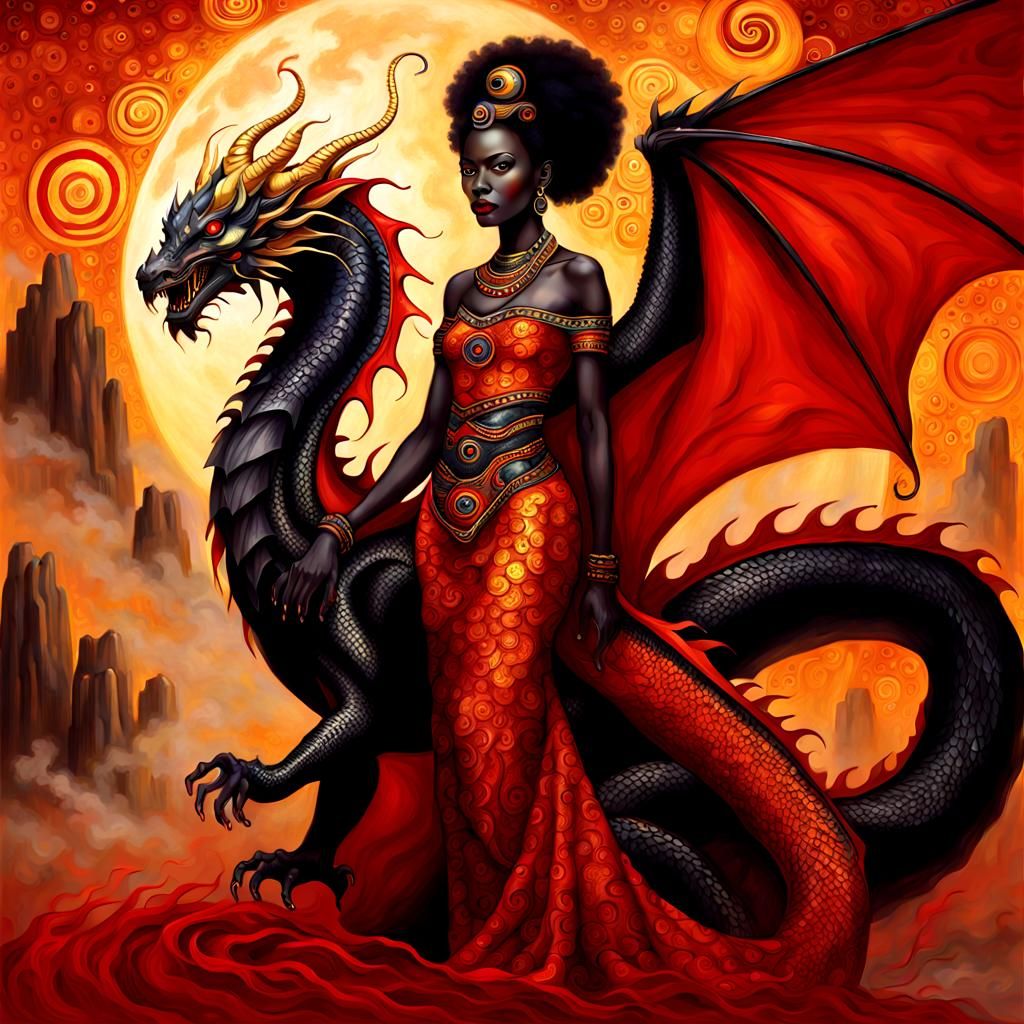 Dragon Queen with her Dragon