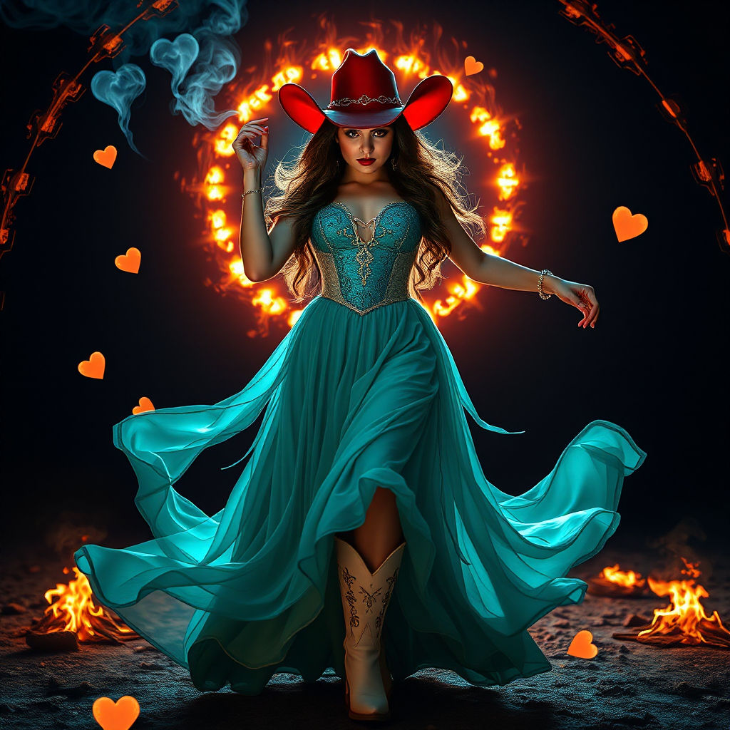 A Ring of Fire - teal