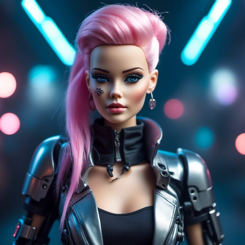 <lora:Barbie:1.0> Cyberpunk Barbie