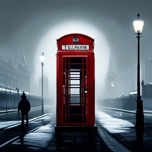 Misty London Street