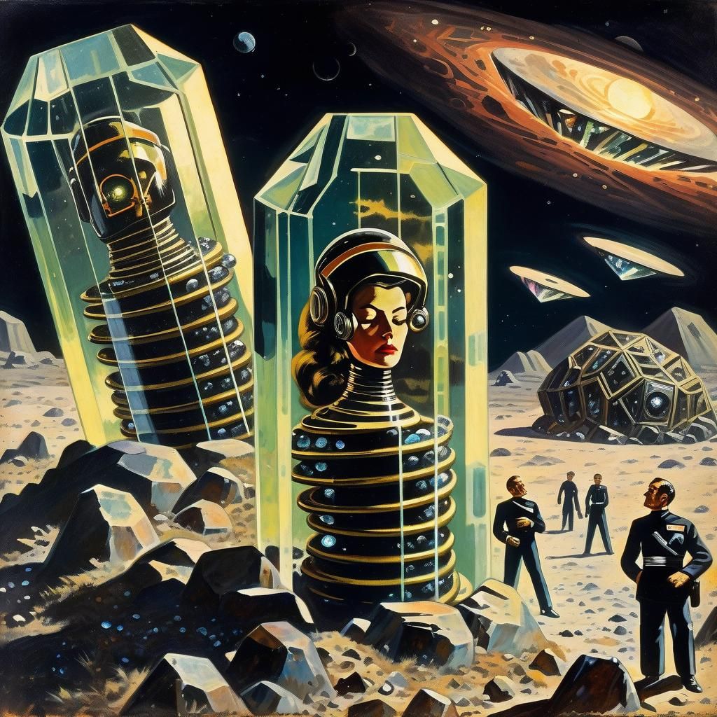 Vintage science fiction - AI Generated Artwork - NightCafe Creator