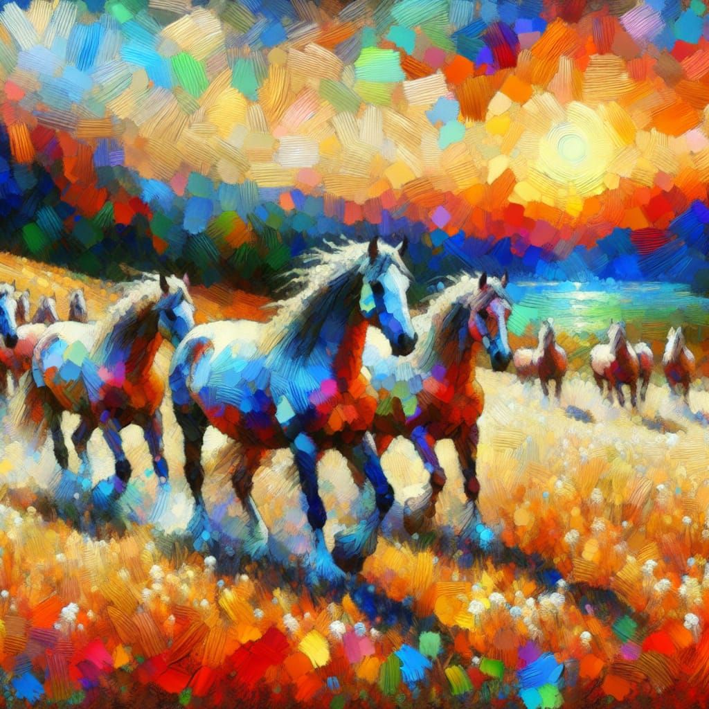 Abstract horses 1