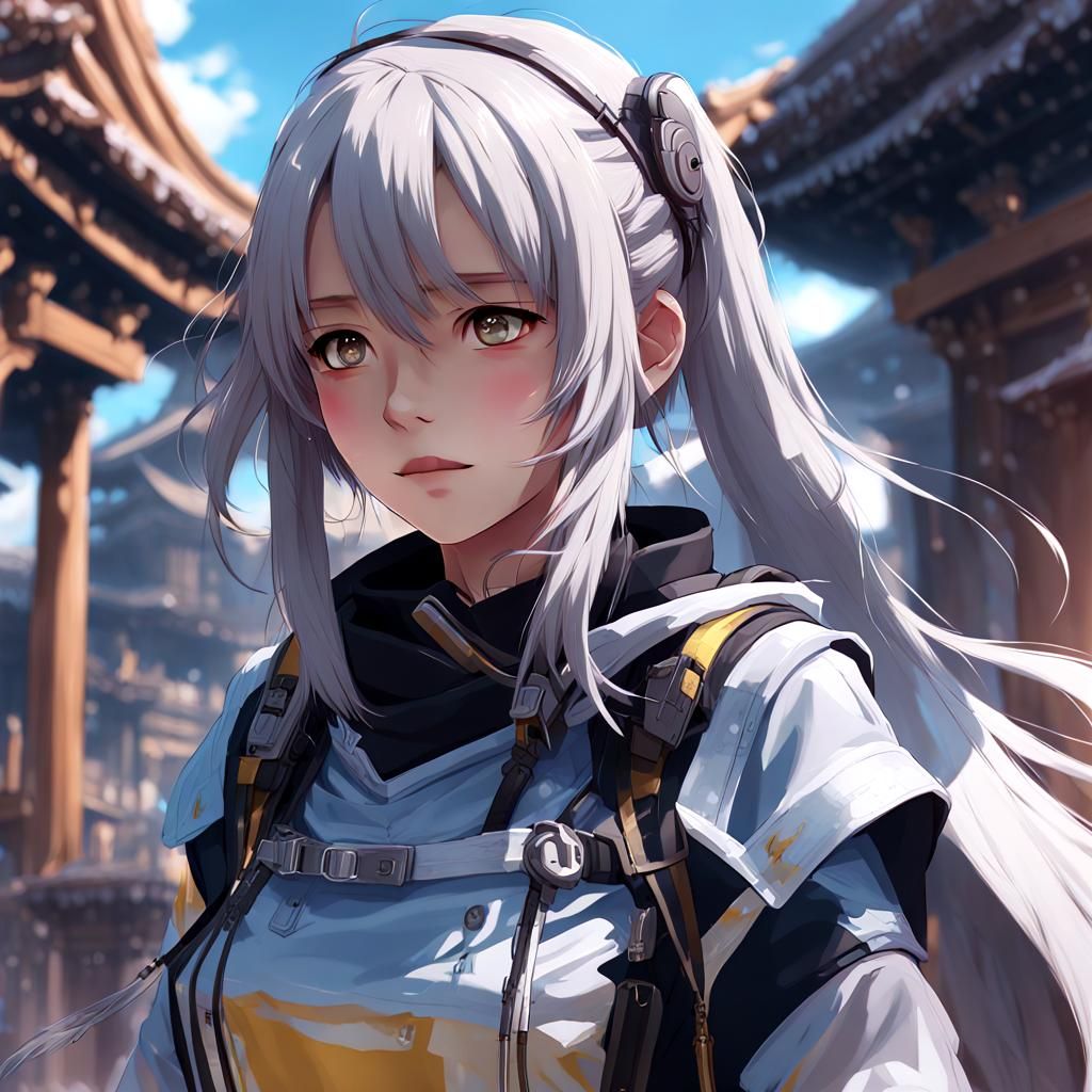 Sheep Grazing: Anime-Inspired 3D Art