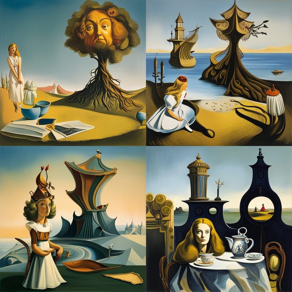 Alice in Wonderland by dali