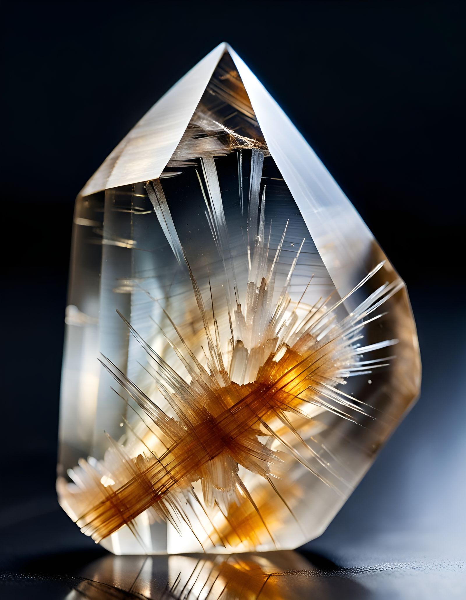 The Crystal Collection - Rutilated Quartz - Fire & Ice Quartz with Golden Rutile  by @Sapphoria aka The Folk Witch