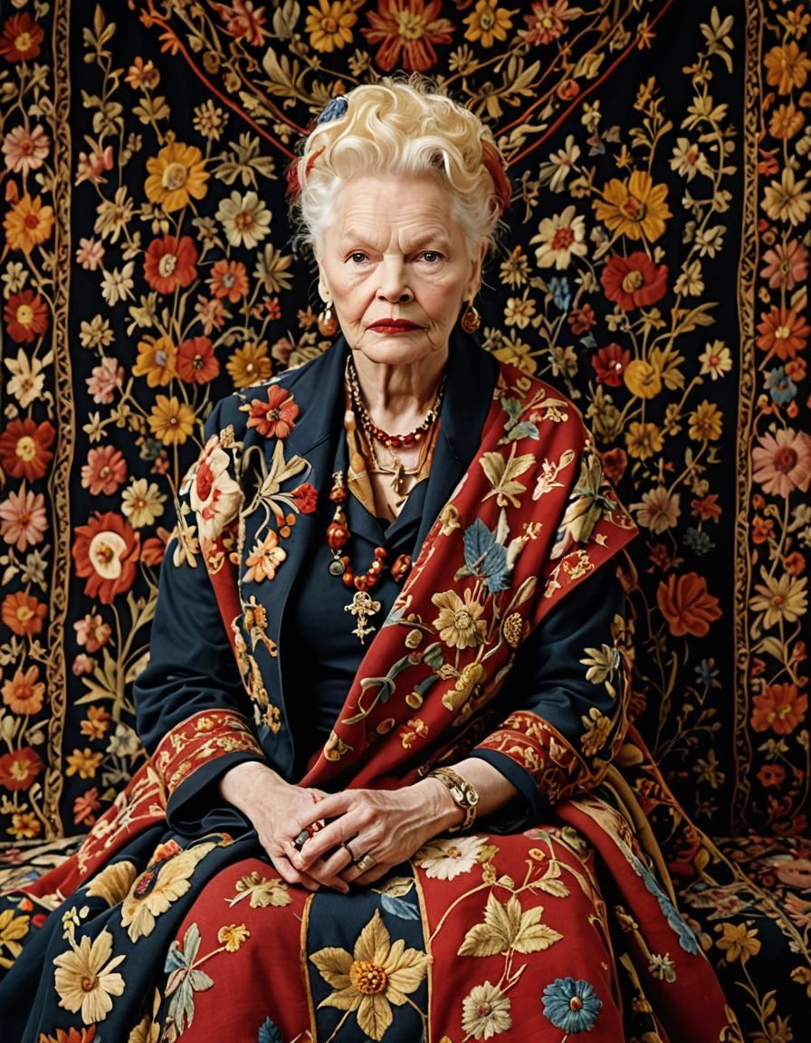 A tapestry embroiderer