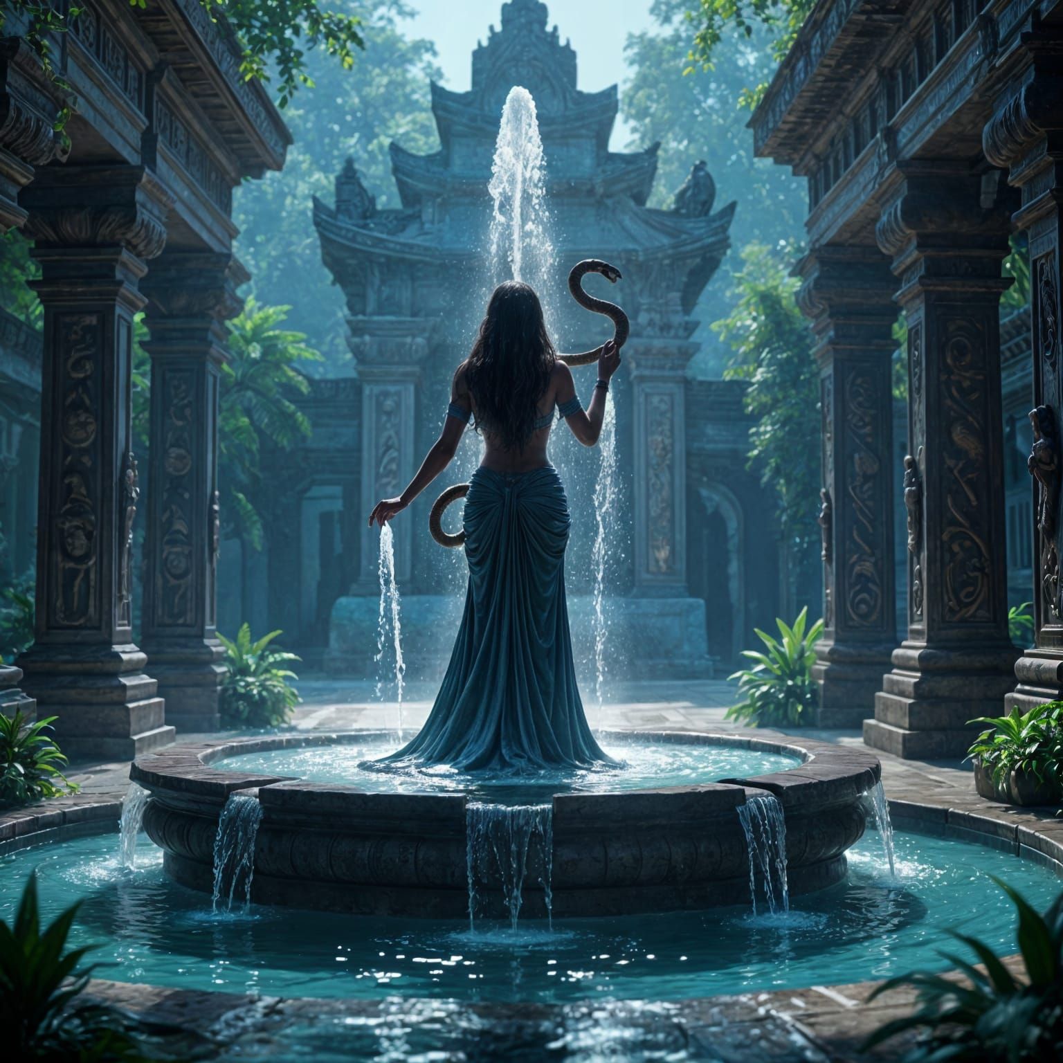 Healing fountain at the Sanctuary..  by @JC lost land