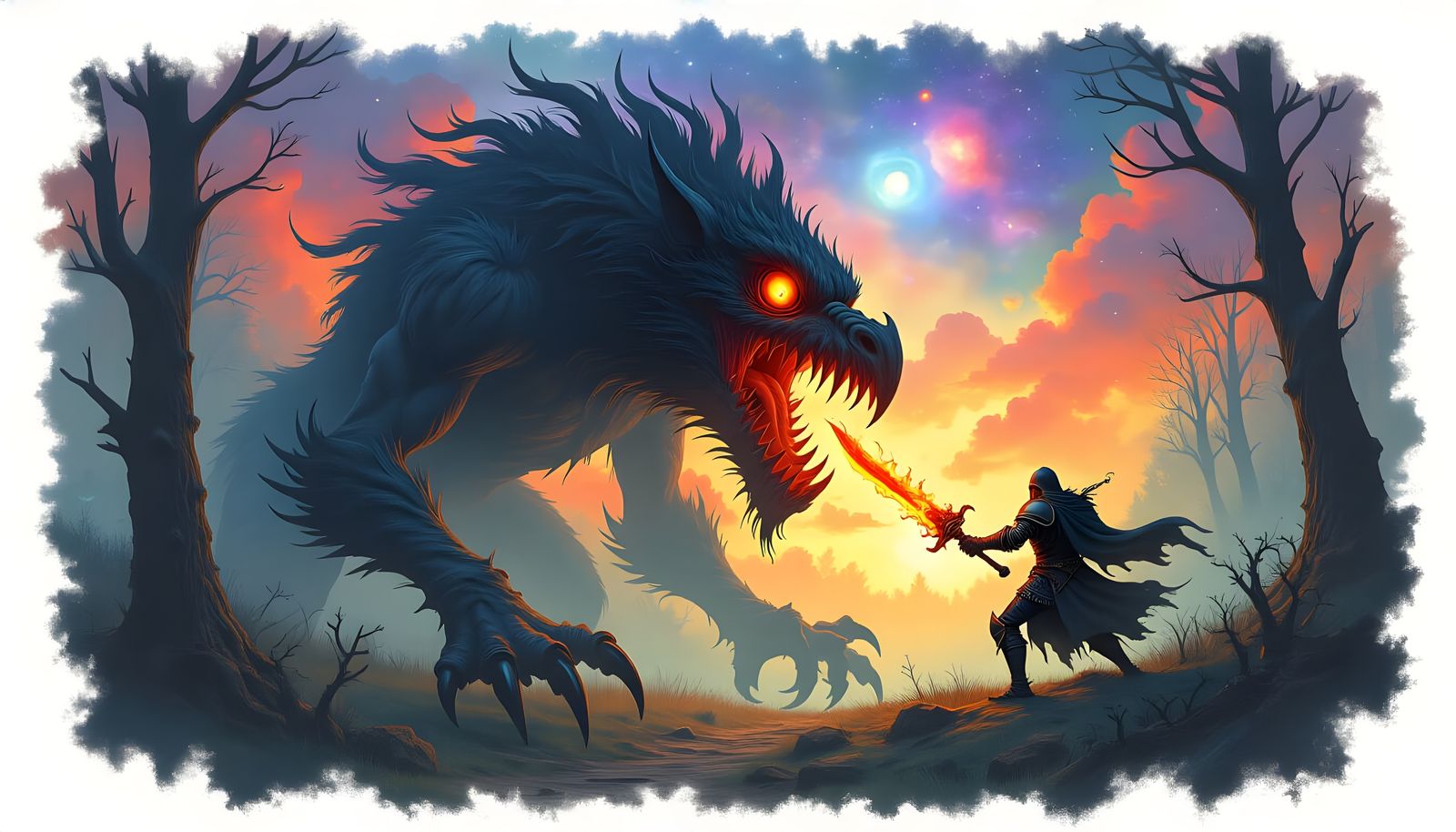 The Jabberwock in the Tulgey Wood  by @Gary Murakami