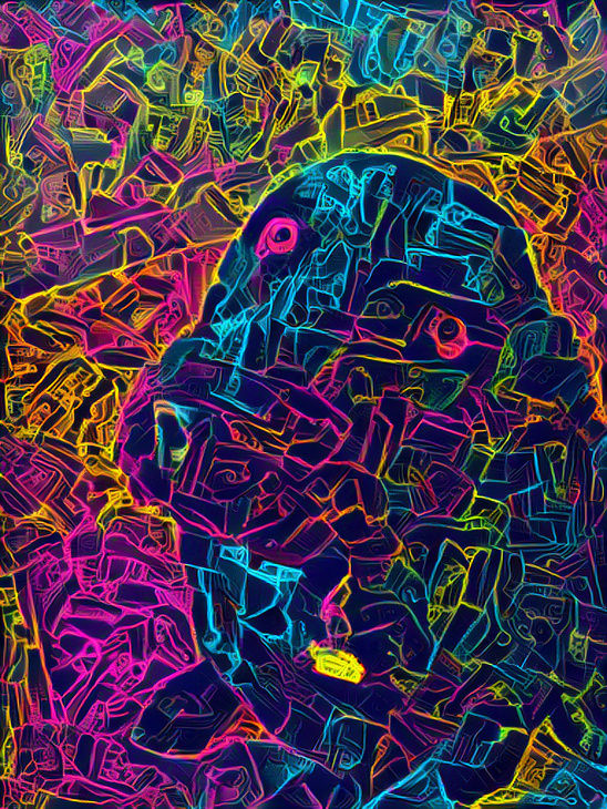 Neon dog