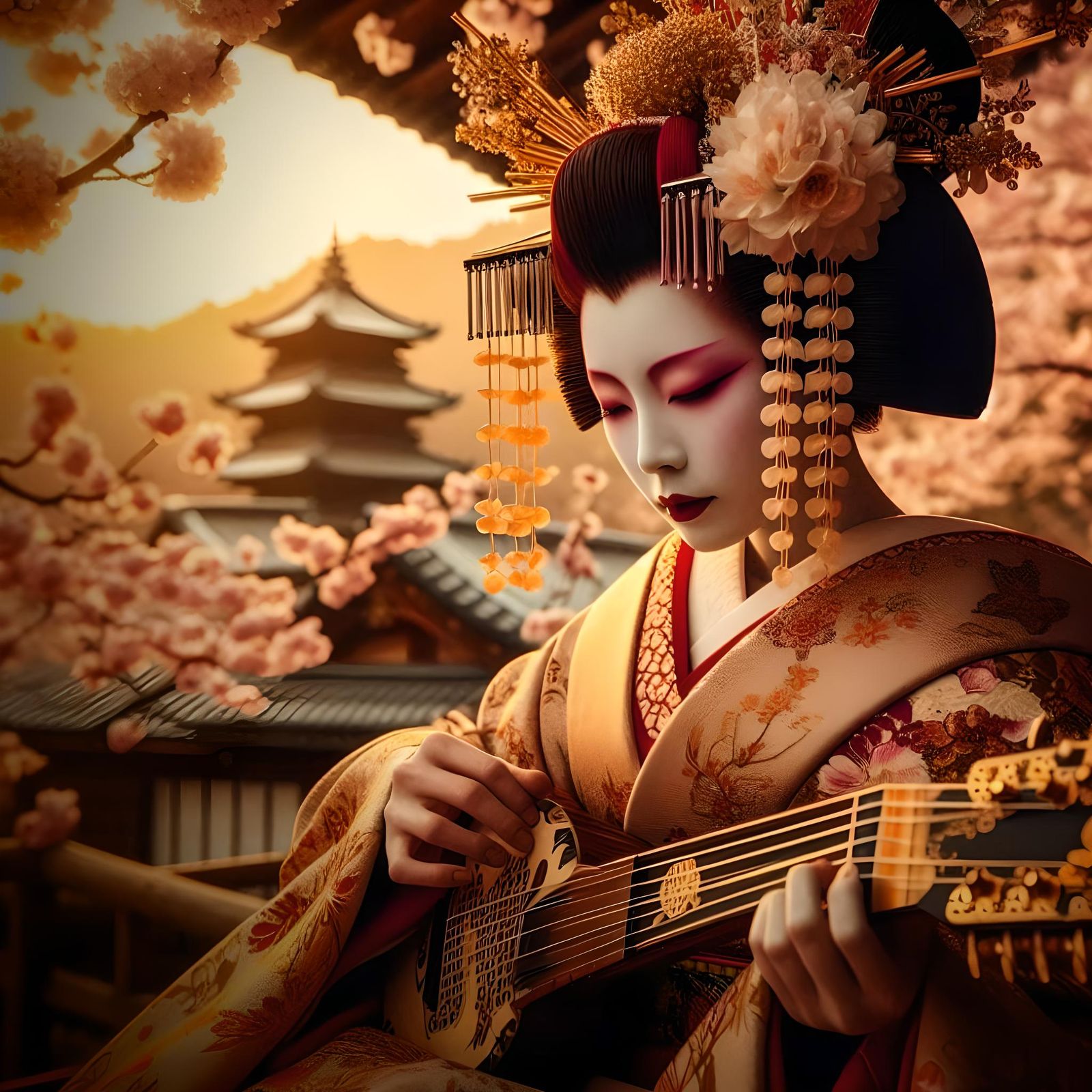 Daily practice in the garden