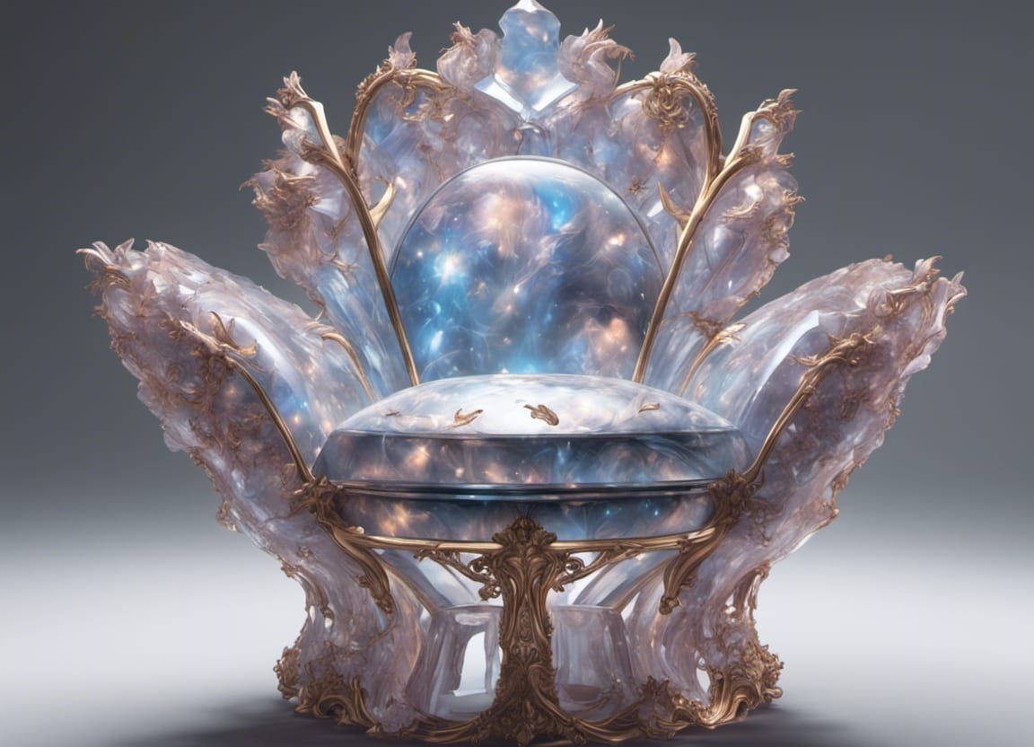 Crystal flower armchair
