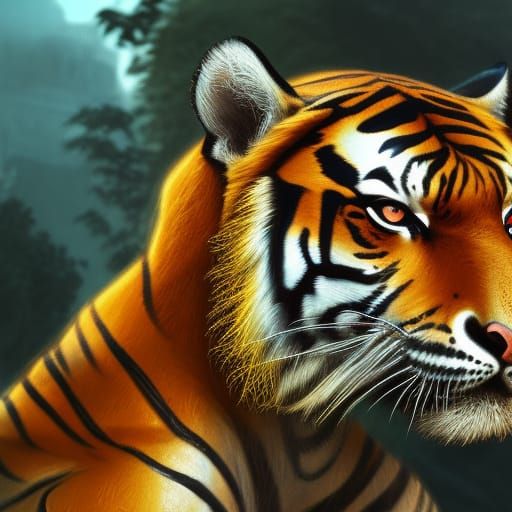 Tiger - AI Generated Artwork - NightCafe Creator