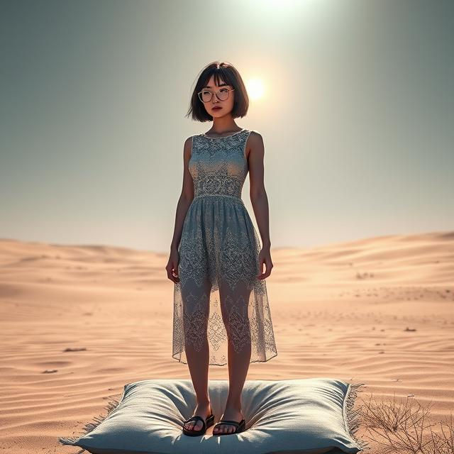 Standing on a pillow