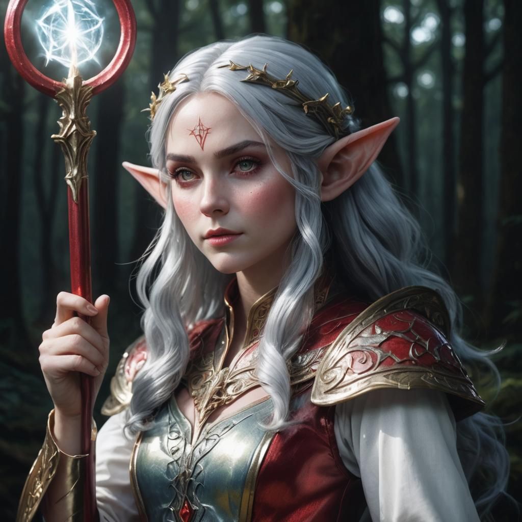 An Elven Lady in an Elf Jungle - AI Generated Artwork - NightCafe Creator