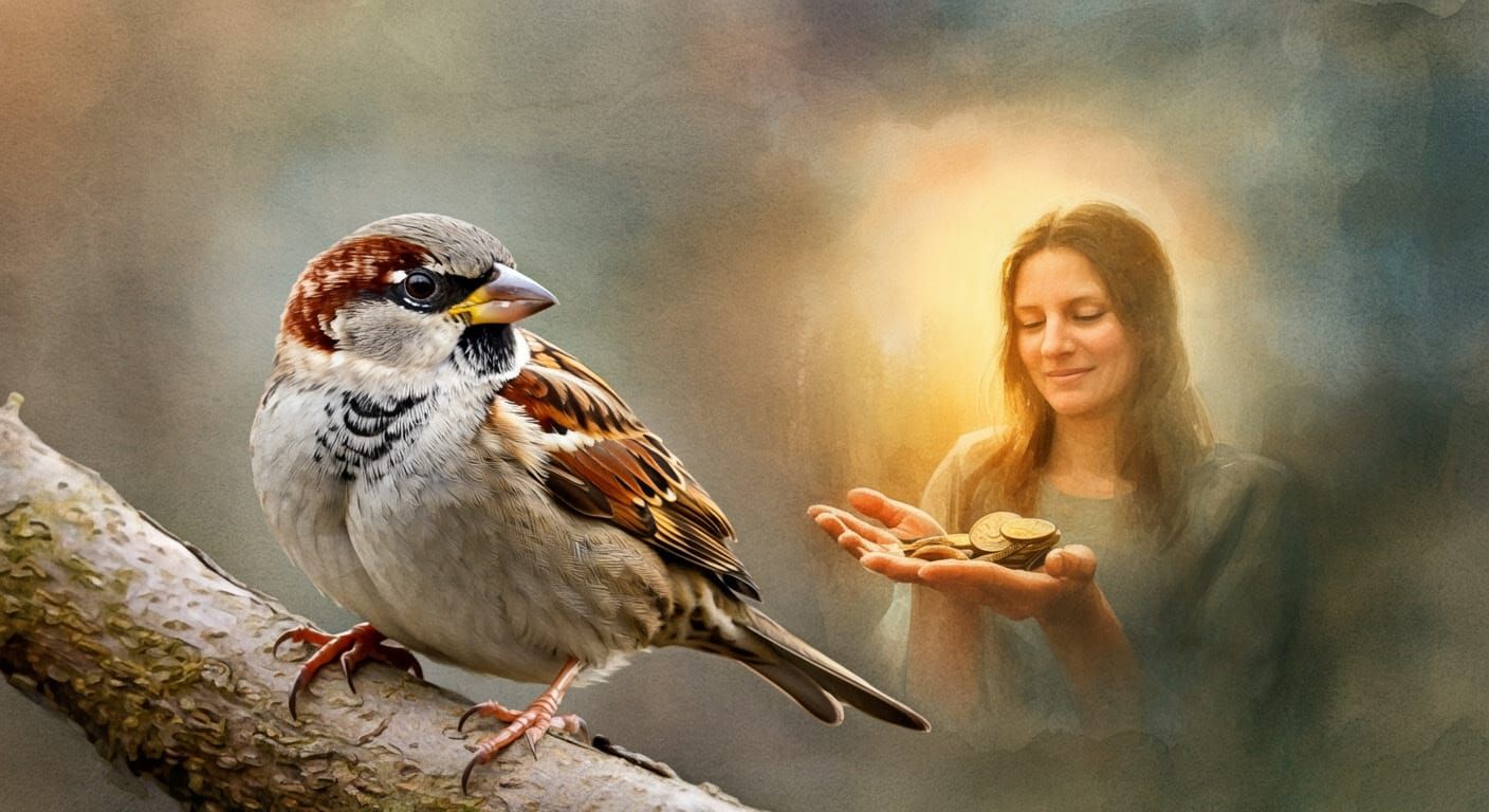 His Eye Is On The Sparrow  by @Xerraire