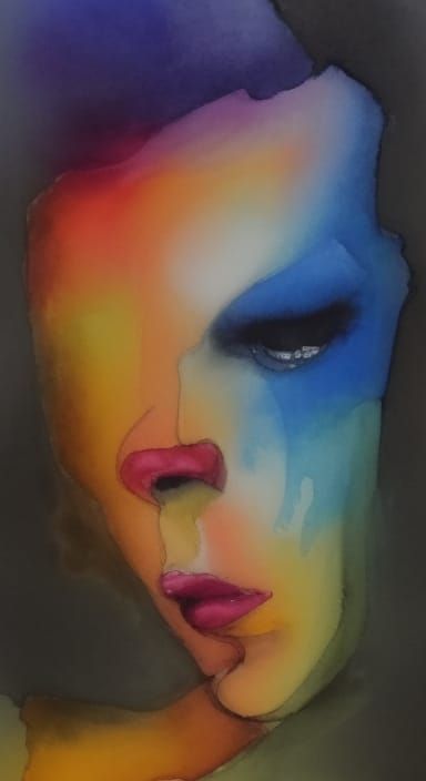 painting of woman