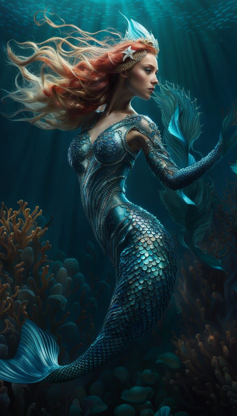 Mermaid  by @Samit Digital Art