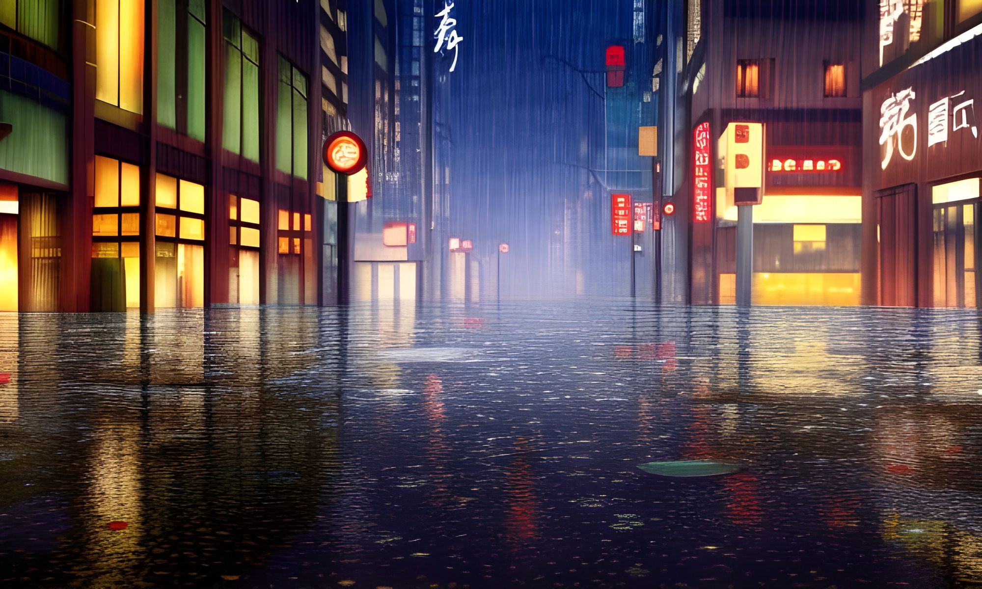 anime rain drops