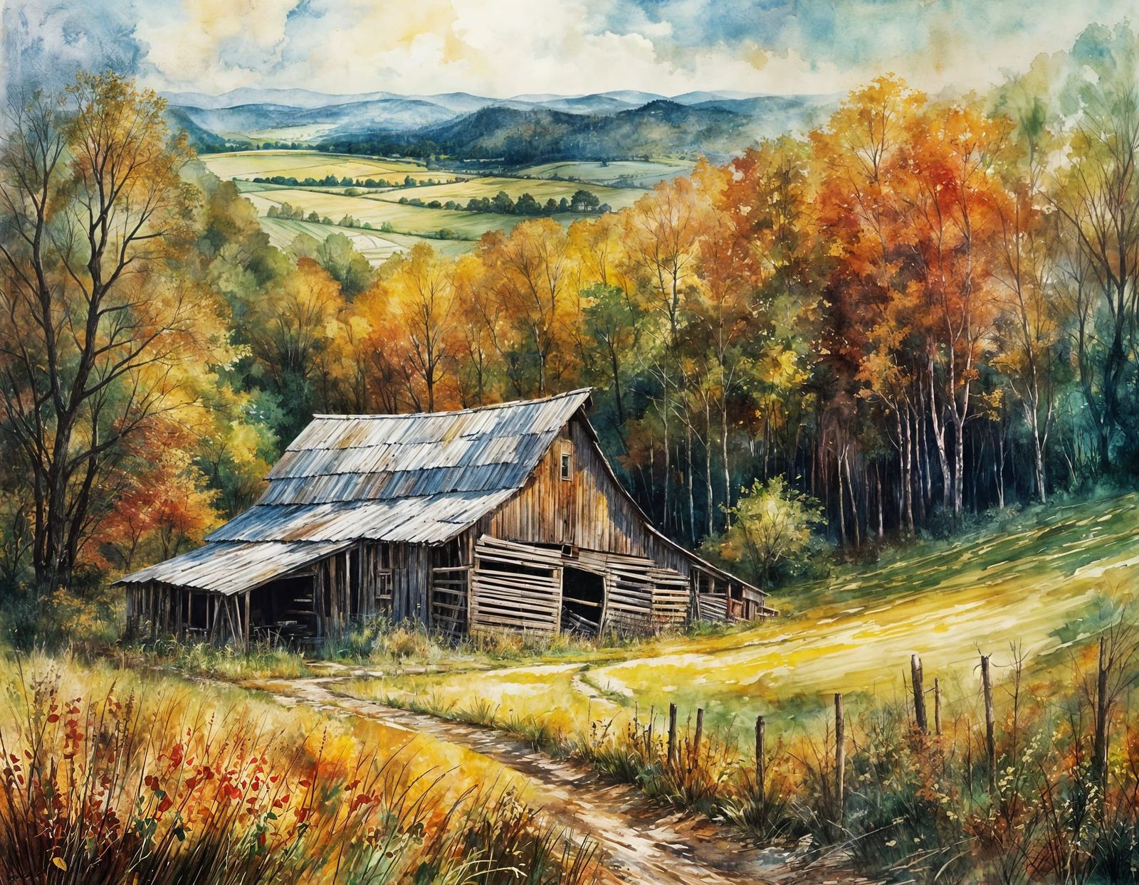 barn at the edge of the forest  by @RatzeP2