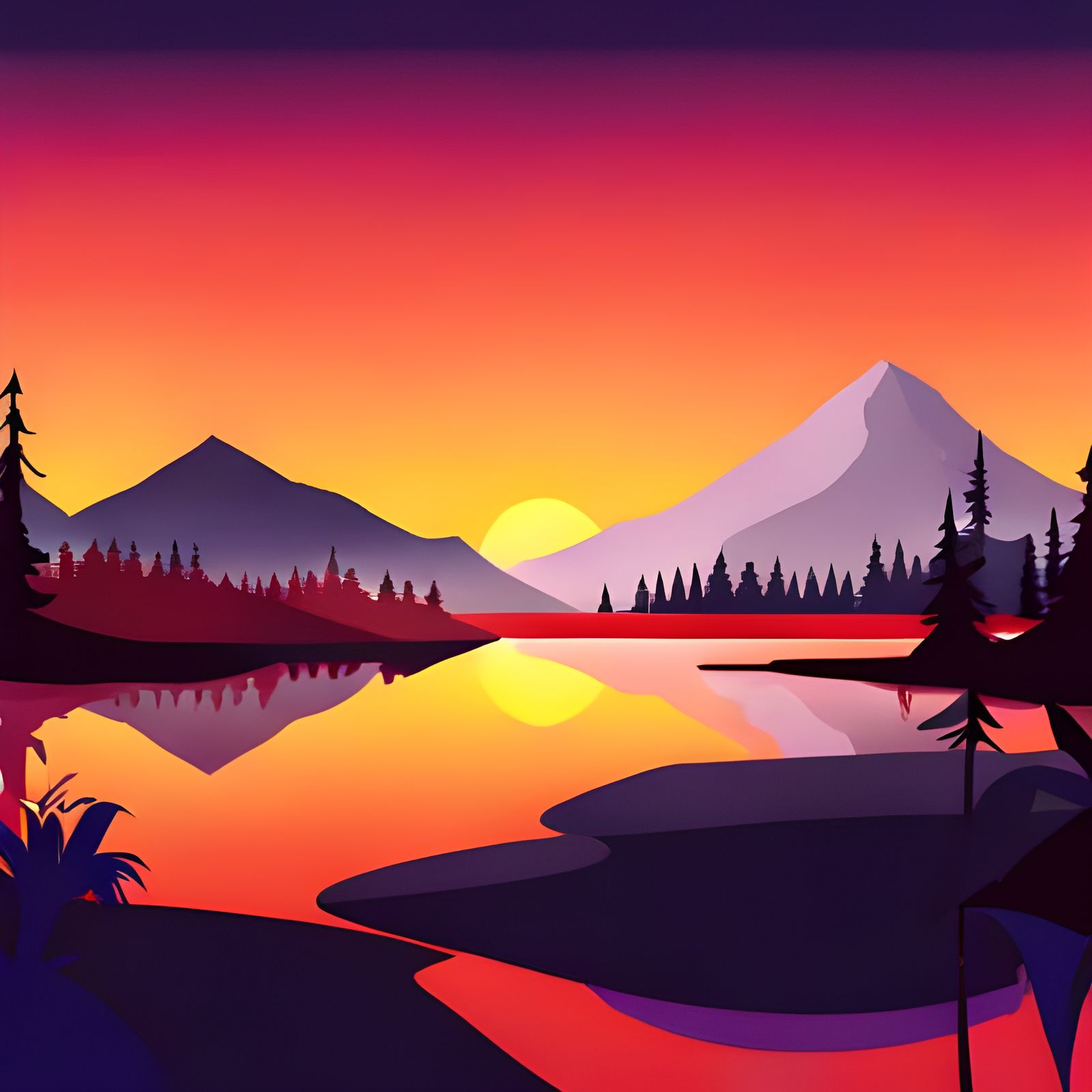 Reflections in the lake