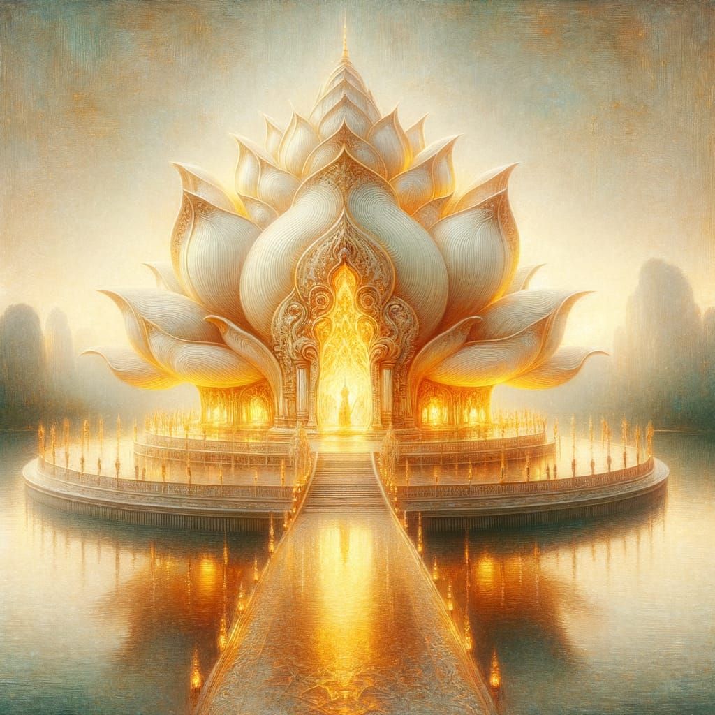The Lotus Temple of the Gods  by @BlueCat