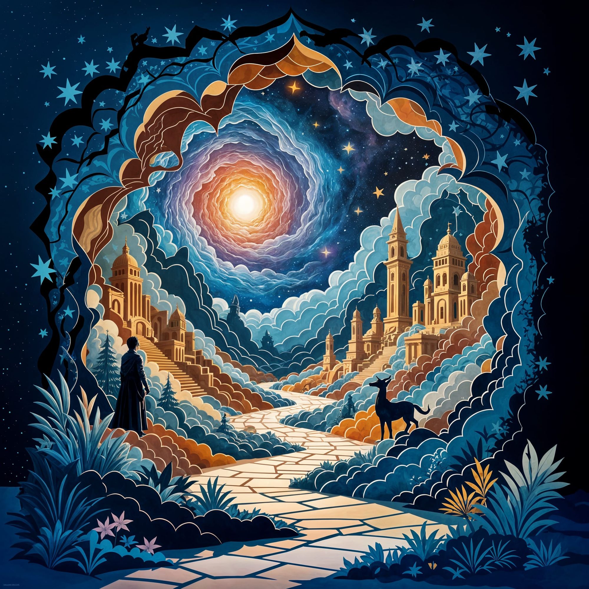 Fantastic pop-up artwork with epic movie effects