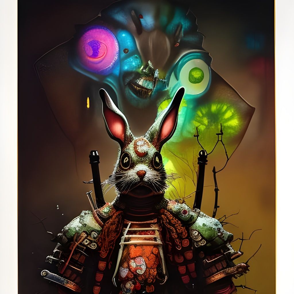Dark Samurai Rabbit Being Mind Controlled By The Beast Of Ti...