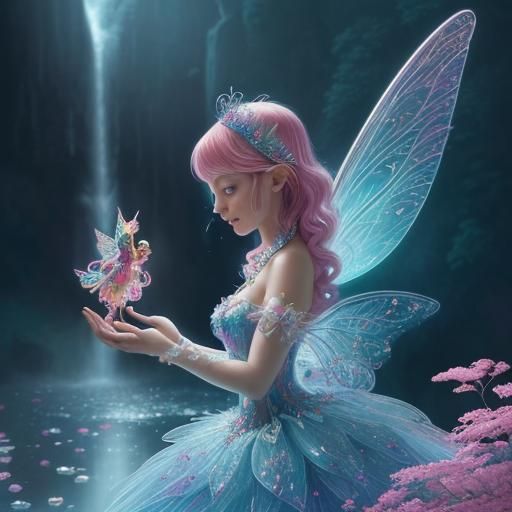 Amazingly Stunningly Beautiful colorful fancy fantasy fairy with ...