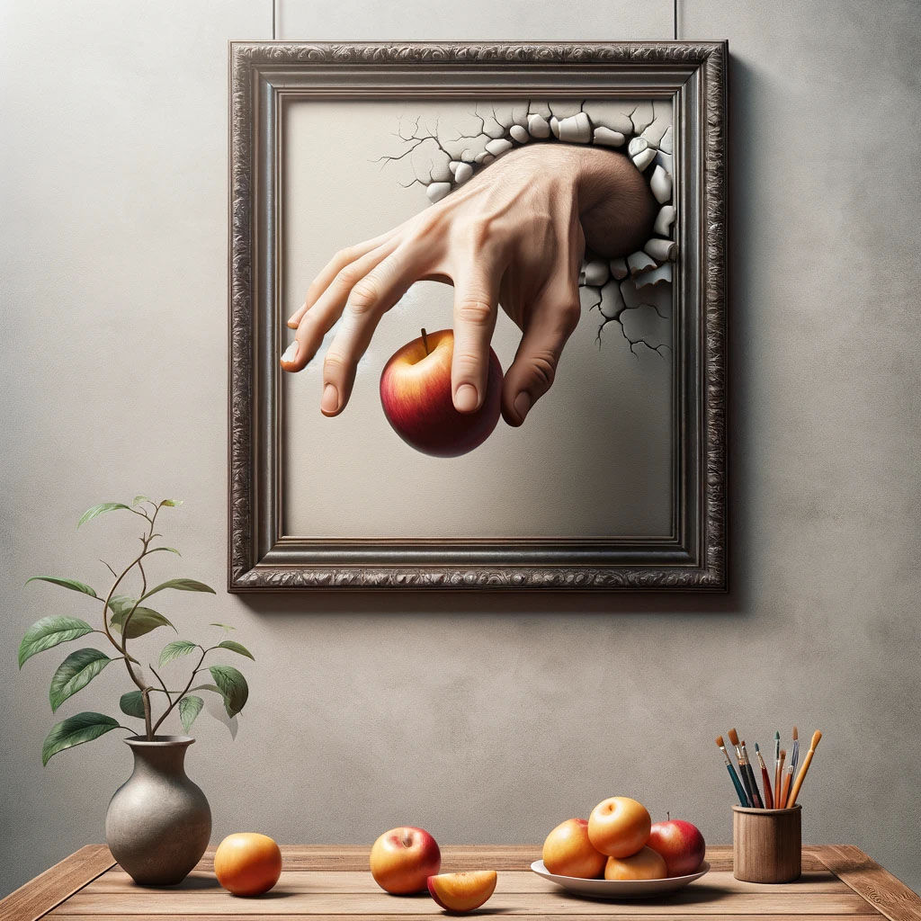 The hand in the image..